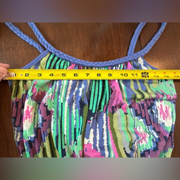 Xhilaration Boho Braided Strap Elastic Waist Multicolor  Relaxed Top Shirt - Picture 8 of 9